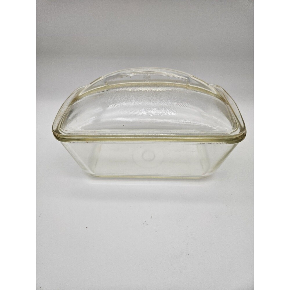 VTG Westinghouse Dome Lidded Clear Glass Meat Loaf or Bread